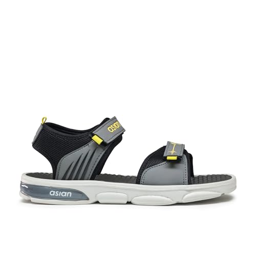 Image of ASIAN Mens Virat-02 Casual Sandals With Adjustable Velcro Closure For Easy Wear With Flexible Fitting And Trendy And Stylish Looks With Unique Sole Design | Ideal For Everyday Use For Boys