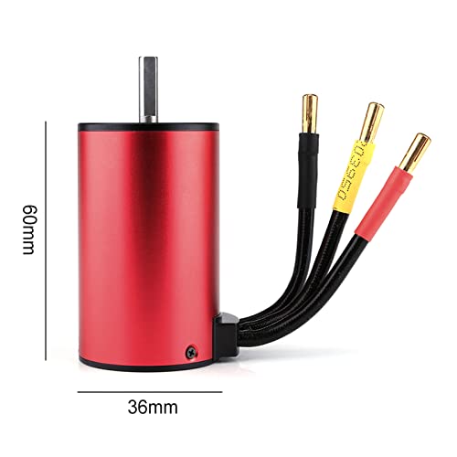 Goolrc 3660 4200Kv Brushless Motor With 80A Brushless Esc Electric Speed Controller, Waterproof Motor Esc Combo Set Replacement For 1/8/ 1/10 Traxxas Tamiya Wltoys Rc Car #TOP5