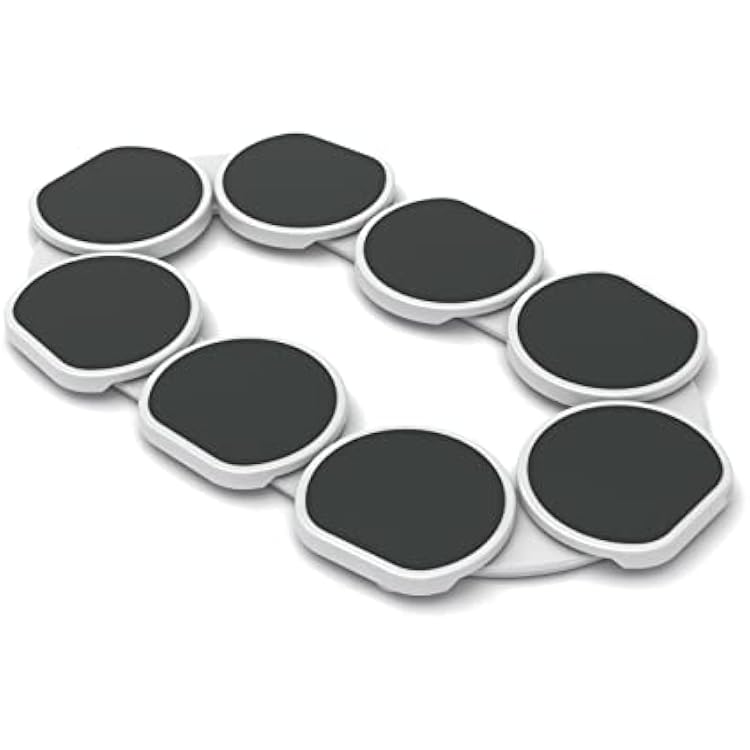 The Lazy Susan Revolution - Full Set - Dark Gray - The First Patented Lazy Susan Turntable Expandable for Rectangular & Oblong Tables - Kitchen & Dining Tables - Great Gift! Parties & Gatherings.