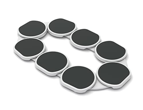The Lazy Susan Revolution - Full Set - Dark Gray - The First Patented Lazy Susan Turntable Expandable for Rectangular & Oblong Tables - Kitchen & Dining Tables - Great Gift! Parties & Gatherings. - Thumbnail 2