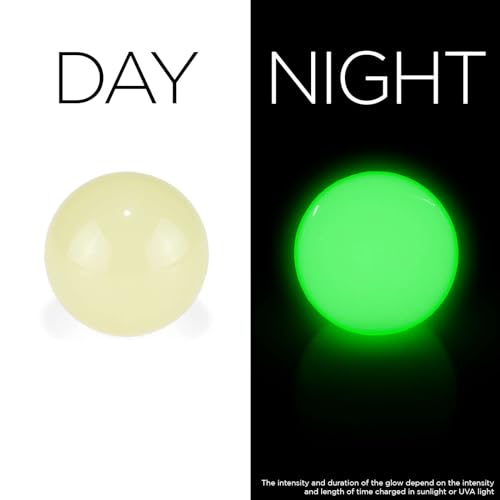 EZAUTO WRAP Glow Green Auto Car Shift Knob Round Ball Weighted Manual Gear Stick Shifter Adapter JDM Universal