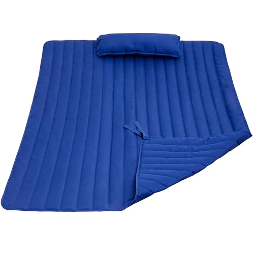 Lazy Daze Hammocks 2-Person Pad with Pillow, 78x55, Blue
