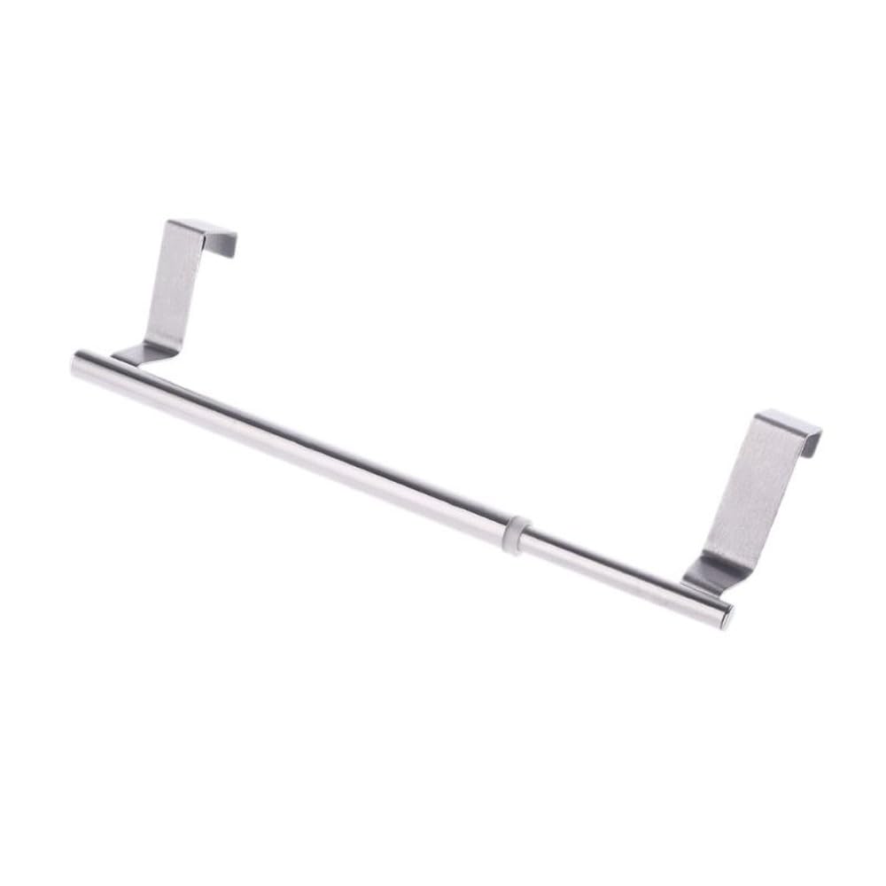 Vvw&Liu H Extendable Over Door Towel Rack Bar Anging Older Bathroom Kitchen Otel Cabinet Cupboard Shelf Rail Stainless Steel Jan-23,