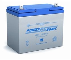 Power-Sonic Batería de plomo ácido sellada recargable PS-12550 12V 55.0 AH  20 hr. 12V 52.25 AH  10-h.