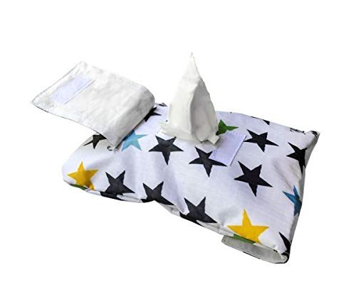 My Bags- Portatoallitas Estrellas negras- Danielstore (blanco)