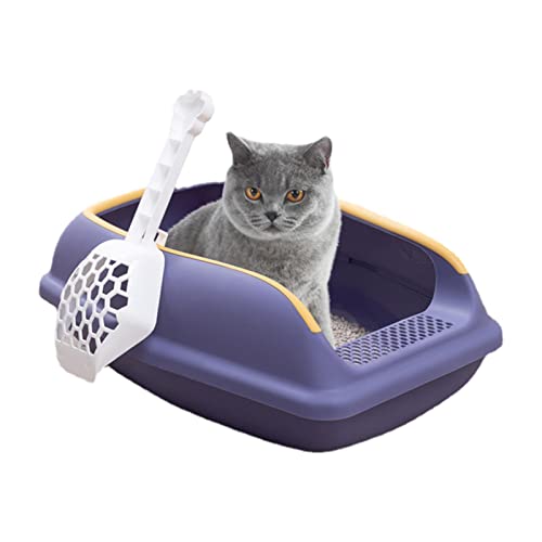 Lettiera per Gatti Antispruzzo | Recinzione Mobile con Parte Superiore Aperta | Toilette da Viaggio per Gattini