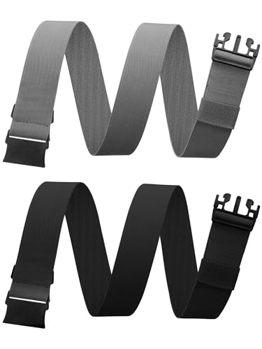 Newcotte Mens Elastic Stretch Belt Unisex Adventure Web Adjustable Heavy Duty Belt for Women Men with Non Metal Buckle - Main Image