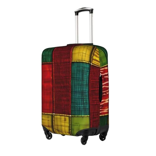 African Style Patchwork Print Travel Elastic Suitcase Luggage Baggage Cover Protector, Washable And Anti-Scratch2