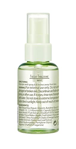 Sooae Fresh Tangerine Mist Mini Travel Friendly Facial Spray Mist Vitamin C Hydration Travel-Size Mini Vegan Facial Hydrating Mist With Sea Water And Fruit Extracts - Refresh And Rejuvenate On-The-Go #TOP19