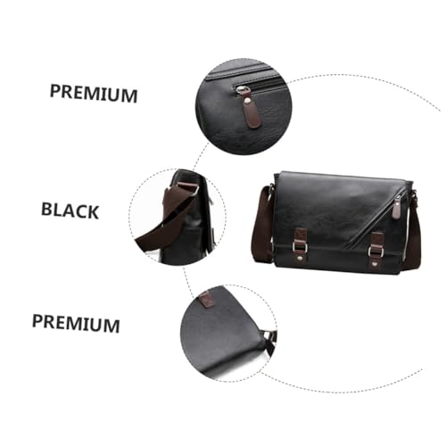 Men's Briefcase Envelope Bag Pu Business Travel Shoulder Bag Large Capacity4
