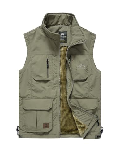 Image of Hbufnha Mens Lightweight Vest Work Travel Safari Sport Jacket Padded Puffer Vest