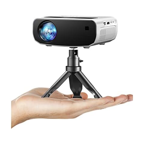 4K Support Android TV 10.0 Projector 5G WiFi Bluetooth Native 1080P, CIBEST Full-Sealed Optical Engine Home Movie FHD Projector with Netflix/Prime Video Built-in, 8000+ Apps, Autofocus, Stereo Sound Cover