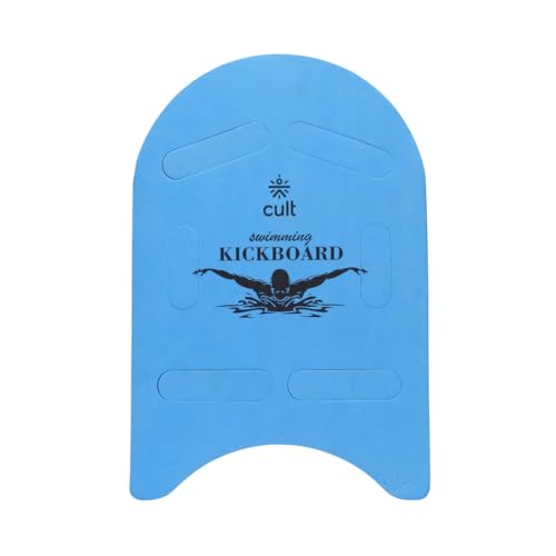 Image of Cult Swim Kickboard for Kids & Adults - Swimming Training Aid for Beginners & Learners | Durable EVA Foam Pool Float, Lightweight, Non-Slip Grip, Chlorine-Resistant & Quick-Dry - Blue (24mm Thick)
