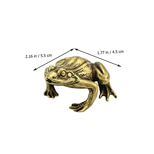Offsch 1Pc Ornaments Table Top Decor Miniture Decoration Antique Decor Frog Paperweight Figurine Decorative Figurines Statues Gold Accent Decor Desktop Frogs Ornament Tabletop Decoration #TOP7