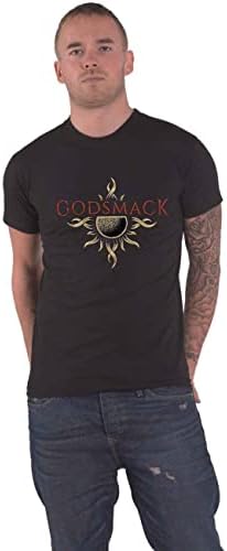 Godsmack Camiseta Sun Band Logo Oficial Hombres Negro