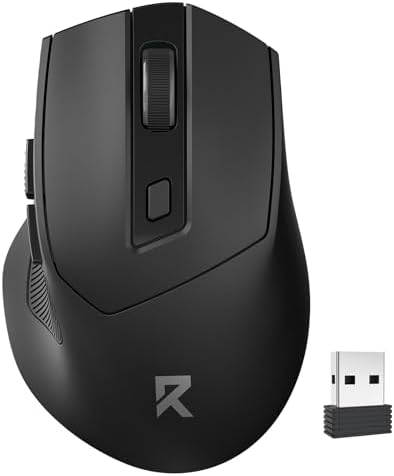 Redragon Wireless Mouse, 2.4GHz Ergonomic Optical Mouse with USB ...