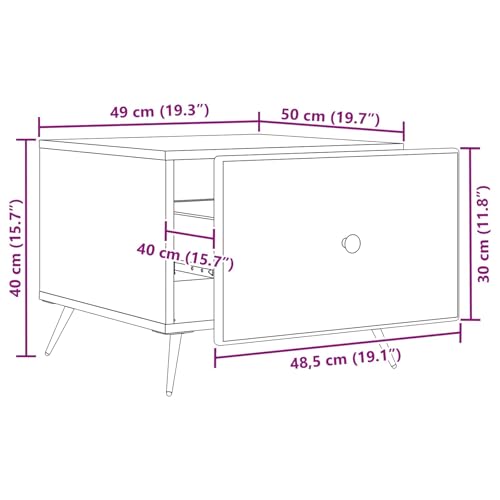 Table basse avec tiroirs pour ranger le salon et libérer l'espace
