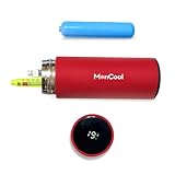 MonCool Insulin Pen Cooler Bottle & Travel Case with Biogel, Celsius Temperature Display - Portable Insulin Cooler for Diabetic, Fits 3 Pens & Needles, Insulated Medication