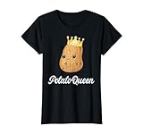 Photo Gallery potato queen divertente patate verdure chips eater grafica maglietta Photo Gallery potato queen divertente patate verdure chips eater grafica maglietta