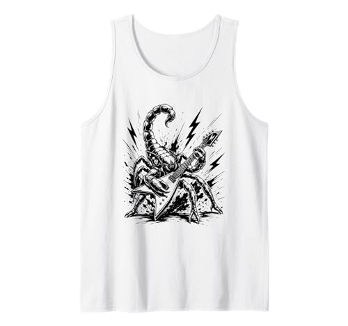 Wild Scorpion Electric Guitar Heavy Metal Rock Tank Top