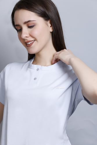 Image of CUPID Women Comfortable Cotton Round Neck Half Sleeve Casual T-Shirt, Sleep, Night, Yoga, Daily Gym n Lounge Wear Short Tee /Top for Girls