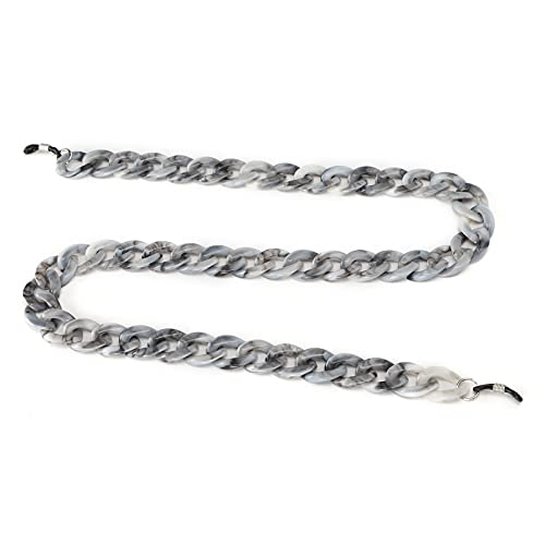 Porte-lunettes, chaîne de lunettes 26 pouces Acrylique pour lunettes de lecture pour lunettes de prescription pour lunettes de soleil pour lunettes optiques(Gris 1997) Cover