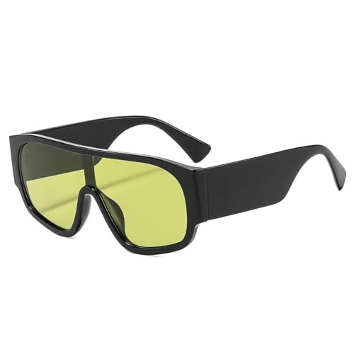 Lunettes de soleil rétro punk surdimensionnées pour femmes grand format