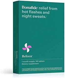 Relizen by Bonafide. Relief from Menopausal Hot Flashes & Night Sweats. — 1-Month Supply (60 Tablets)