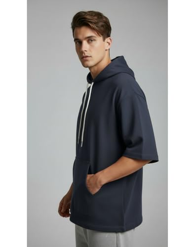 Image of FYLTR Men's Solid Sweatshirt |Oversized Fit| Fashionable Sweatshirt for Men