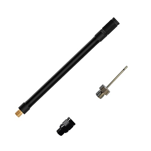 Qsvbeeqj Para adaptador de válvula para adaptador de bomba de válvula, bola de aguja inflable, extensión de bicicleta de manguera, bola de manguera, aguja, kit de accesorios de aire