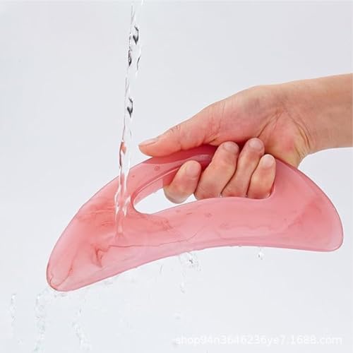 YAMHOHO Ferramenta de massagem Gua Sha com alça (resina) Ferramenta de raspagem Guasha maior para ma