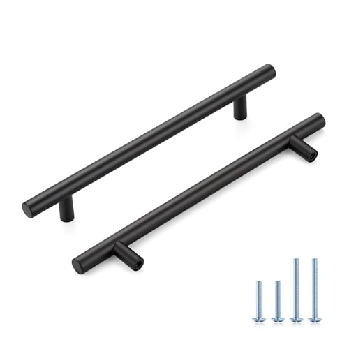 HOME EDIT Matte Black Cabinet Handles, Drawer Pulls, 6-1/4 Inch, 20 Pack