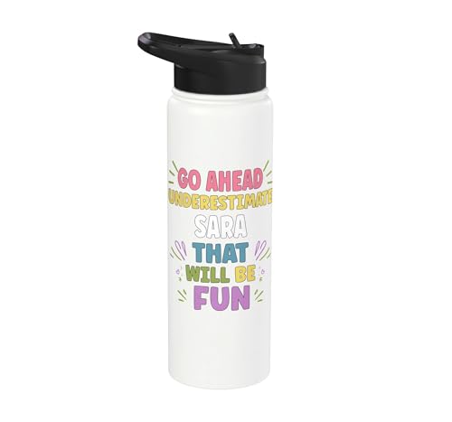 SARA Personalized Women's Gift Custom SARA Stainless Steel Insulated Water Bottle