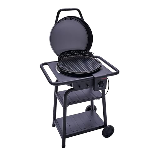 Char-Broil Elektrogrill Patio Bistro E2Coal, Hybrid Holzkohle-Modus, TRU-Infrared™, bis 370 °C