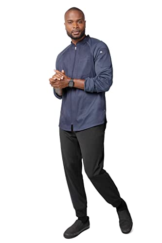 Chef Works Men's Nepal Chef Coat, Grey, X-Large #TOP4