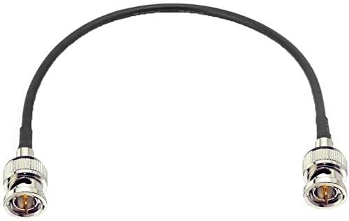 NBR BNC Male to BNC Male Coaxial Jumper Extension RF Antenna Cable RG58 for Security Camera, Audio & Video.Wifi-50 cm / 20 inch-image-30