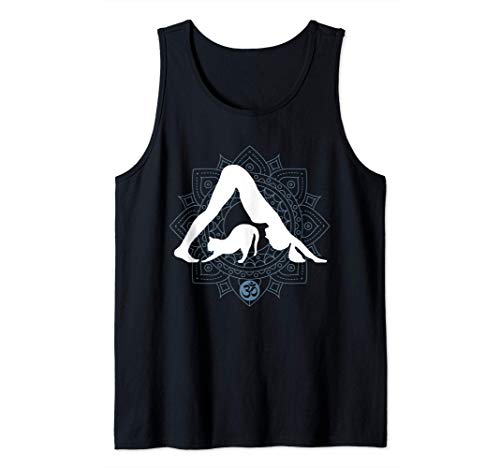 Yoga divertente con il gatto | Mandala | Om | Namaste regalo Canotta