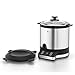 WMF Küchenminis Reiskocher 220 W, mit Lunch-to-go-Box, Damfgarer, platzsparend, Innentopf mit To-Go-Deckel 1l, Reiskocher mini cromargan matt