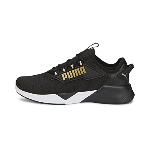 PUMA Retaliate 2 Zapatillas para correr, para Unisex adulto, Negro (Puma Black/Puma Team Gold), 36 EU