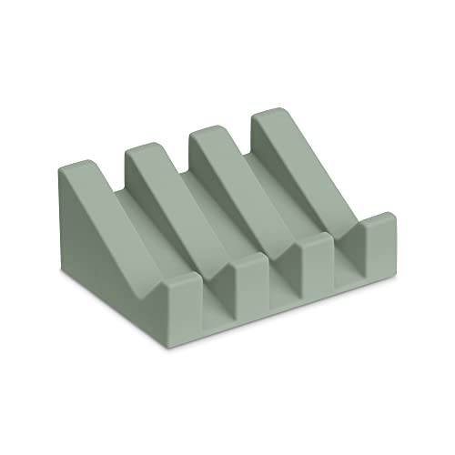 Silicone Soap Dish with Drainage, Soap Dishes for Bathroom Shower, Kitchen, Travel
