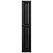 Polaris Homeside Raised Panel Vinyl Shutters (1 Pair) 14-1/2in. x 59in. - 050 Black
