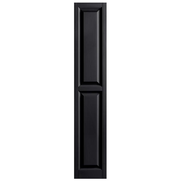 Polaris Homeside Raised Panel Vinyl Shutters (1 Pair) 14-1/2in. x 47in. - 050 Black by Polaris - Used condition - Image 5