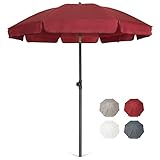 AMMSUN Patio Umbrella 6.5 ft Market Table Umbrella Tilt Steel Pole UPF50+ Protection,Great for Outdo