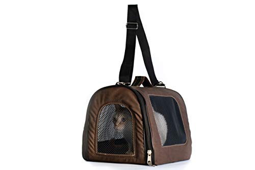 Baw & Miaw Bolsa De Transporte Dobrável Marrom Tam. P