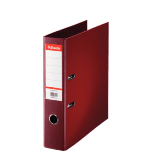 Esselte Confezione risparmio da 20 in plastica – Raccoglitore Standard, DIN A4, 75 mm, bordeaux