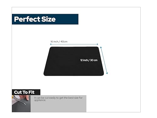 Dish drying mat for kitchen counter, Nonslip, Quick dry mat, Water absorbent, Anti-slip dish dry mat, Coffee machine mat absorb water quickly, 3.5mm thick and durable rubber, Black, 16x12