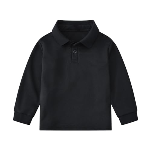 Polo Shirt Girls,Boys Long Sleeve Casual Gentleman Shirt Stylish Tops Comfortable Tee for Kids2