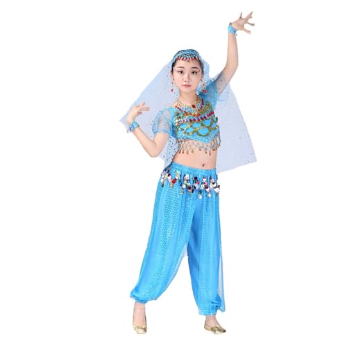 Vestido de baile oriental para niña y disfraz de danza del vientre infantil