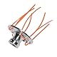 Unkrautbürste Freischneider, Aluminium Wildkrautbürste mit 32 Wurzel Nylon Faden, Universal Wildkrautbürste, Trimmerkopf für Motorsense, Freischneider Zubehör für Garten, Rasen