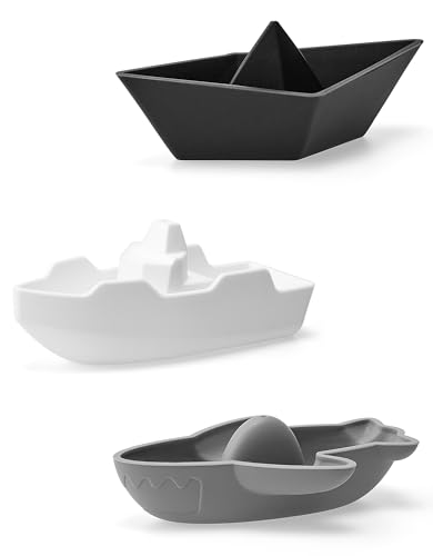 Image of Leeleelon® Mold-Free Floating Boats Bath Toys for Toddlers 1-3, 3 Pack, No Hole Bath Toys for Babies 6-12 Months, Water Table Toys, Pool Toys, Beach Toys